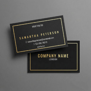 Gold and silver business card
