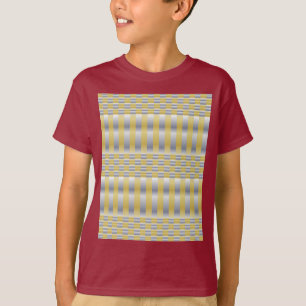 Gold and Silver (Checkers and Stripes) T-Shirt