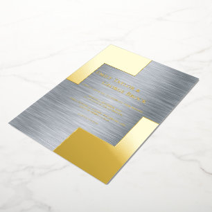 Gold And Silver Classy Luxury Chic Modern Wedding