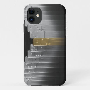Gold and silver dominoes Case-Mate iPhone case