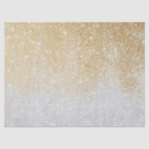 Gold and Silver Glitter Ombre Luxury Design  Tissue Paper