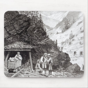 Gold and Silver Mining Mouse Pad