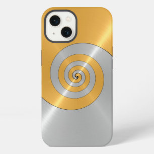 Gold and Silver Stainless Shiny Metal Look Case-Ma iPhone 13 Case