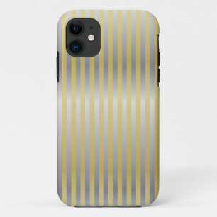 Gold and Silver (Stripes) Case-Mate iPhone Case