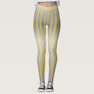 Gold and Silver (Stripes) Leggings