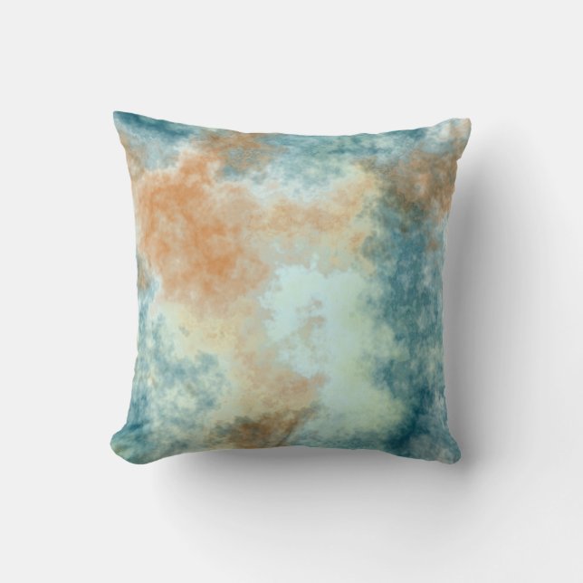 Gold and Teal Bath   Cushion (Front)