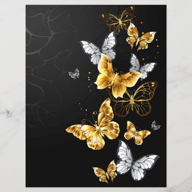 Gold and white butterflies (Front)