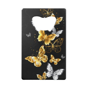 Gold and white butterflies