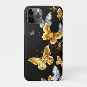 Gold and white butterflies Case-Mate iPhone case