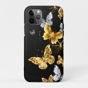 Gold and white butterflies Case-Mate iPhone case
