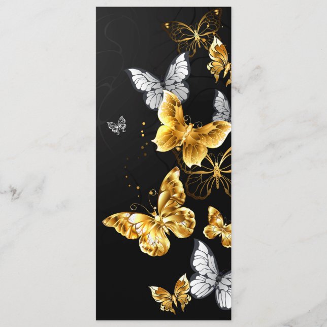 Gold and white butterflies programme (Front)