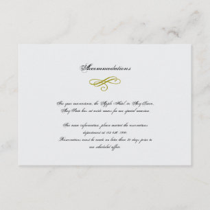 Gold and White Marabou Feather Wedding Insert