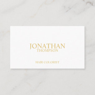 Gold and White Professional Appointment Card