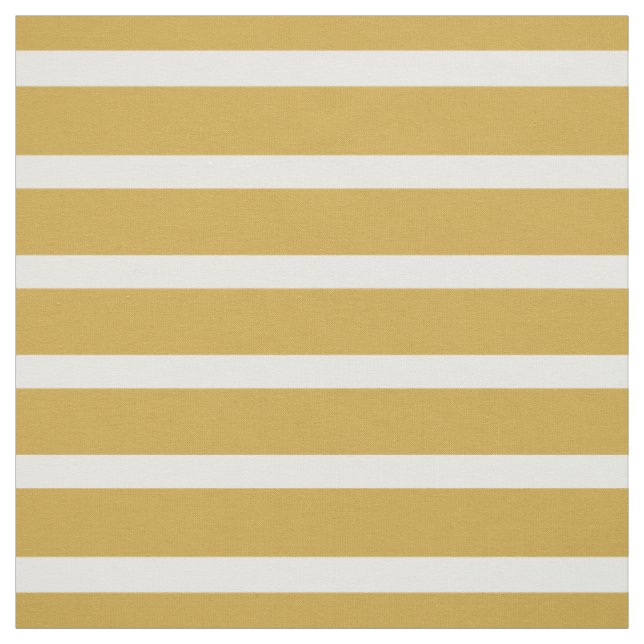 Gold and White Stripes personalised Fabric (Swatch)
