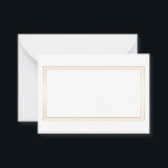 Gold and White Wedding Advice and Wishes Card<br><div class="desc">This is Blank Elegant Gold and White Wedding Advice and Wishes Business Card. This card featuring is gold rectangle double border. It is perfect as wedding place cards,  business cards and more. Click on the customise it button to personalise the design.</div>