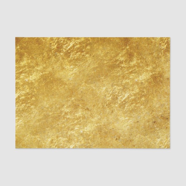 Gold and yellow plated marble pattern tissue paper (Front)