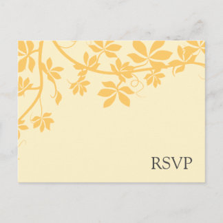 Gold And Yellow RSVP Response Cards