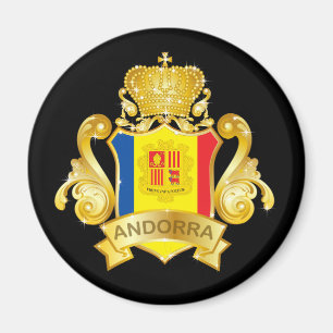 Gold Andorra Magnet