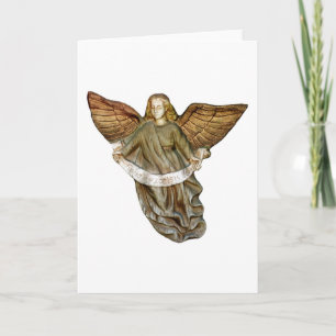 Gold Angel Holiday Card