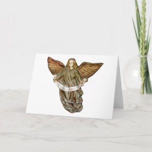 Gold Angel Holiday Card