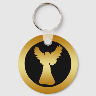 GOLD ANGEL KEY RING