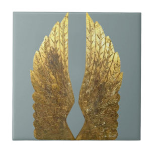 Gold Angel Wings Backsplash Tile