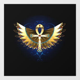 Gold Ankh with Wings