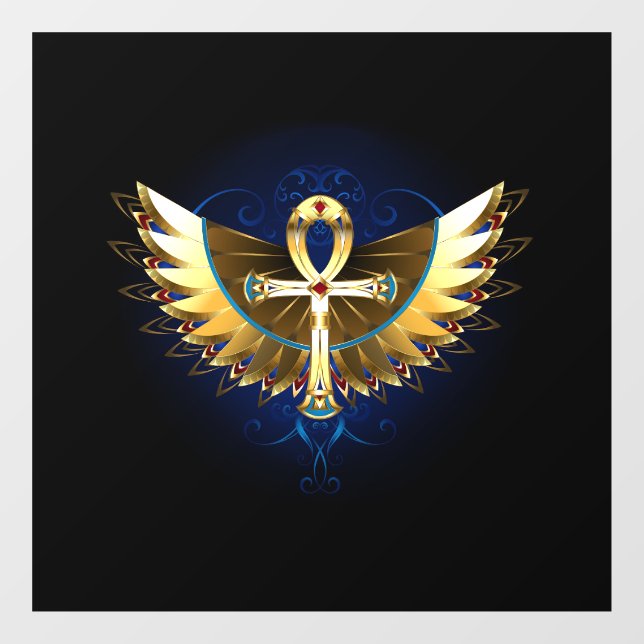 Gold Ankh with Wings (Sheet)