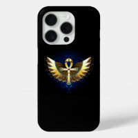 Gold Ankh with Wings