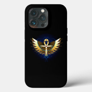 Gold Ankh with Wings iPhone 13 Pro Case