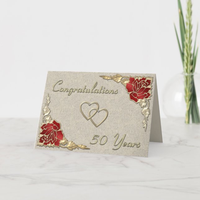 gold anniversary1 card (Front)