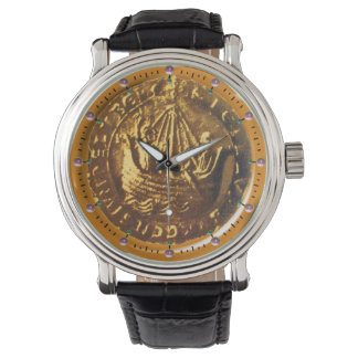 GOLD ANTIQUE SHIP ,GALLEON COIN Wax Seal Watch