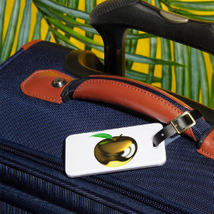 Gold Apple  Luggage Tag