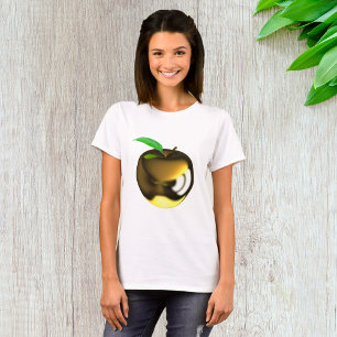 Gold Apple Womens T-Shirt