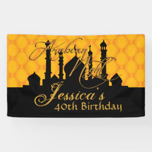 Gold, Arabian Nights Themed Banner