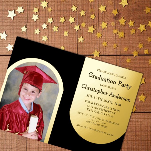 Gold Arch Photo Kids Graduation (Creator Uploaded)