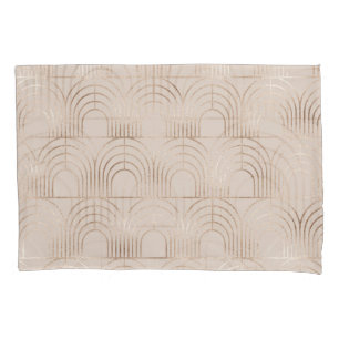 Gold Arch Tiles Art Deco. Pillowcase