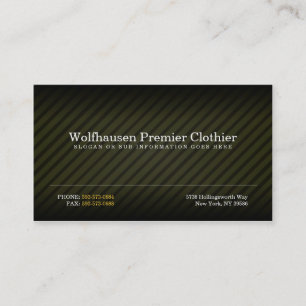 Gold Armani Suit Business Cards