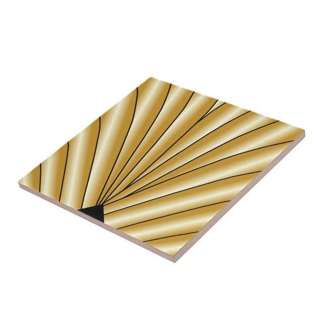 Gold Art Deco Design Tile (Side)