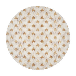Gold Art Deco Pattern Cutting Board