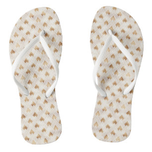 Gold Art Deco Pattern Jandals