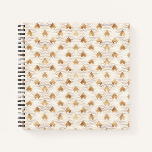 Gold Art Deco Pattern Notebook