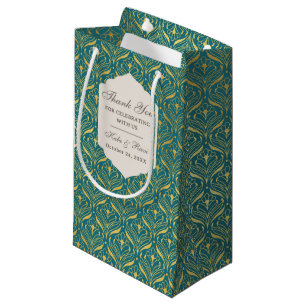 Gold Art Deco Wedding Return Gift Favour Gift Bag