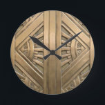 gold, art nouveau,art deco,vintage,chic,elegant round clock<br><div class="desc">gold, art nouveau, art deco, vintage, chic, elegant, victorian, modern, trendy</div>