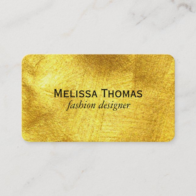Gold | Artistic Business Card (Front)