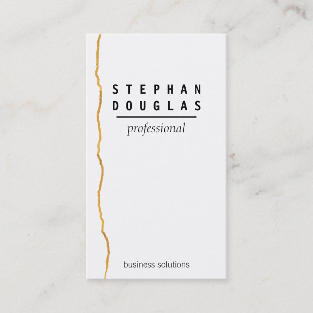 Gold | Artistic Business Card (Front)