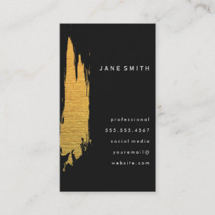 Gold Artistic Mark Business Card