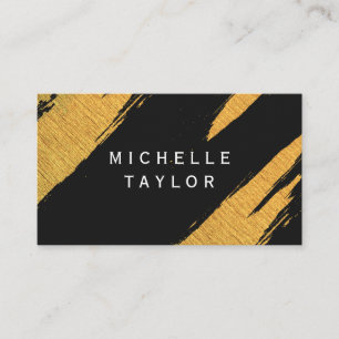 Gold Artistic Marks Business Card