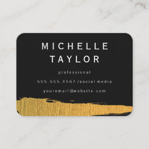 Gold Artistic Marks Business Card