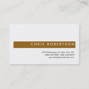 Gold Attractive Charming Brown Business Card